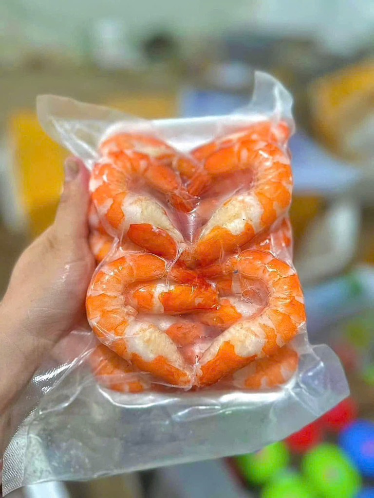 Tôm hấp nõn khay 500g hàng net 7