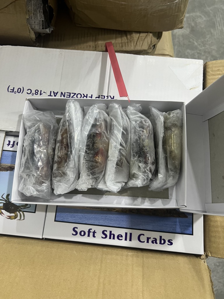 Cua lột size 6 con 1kg net 7