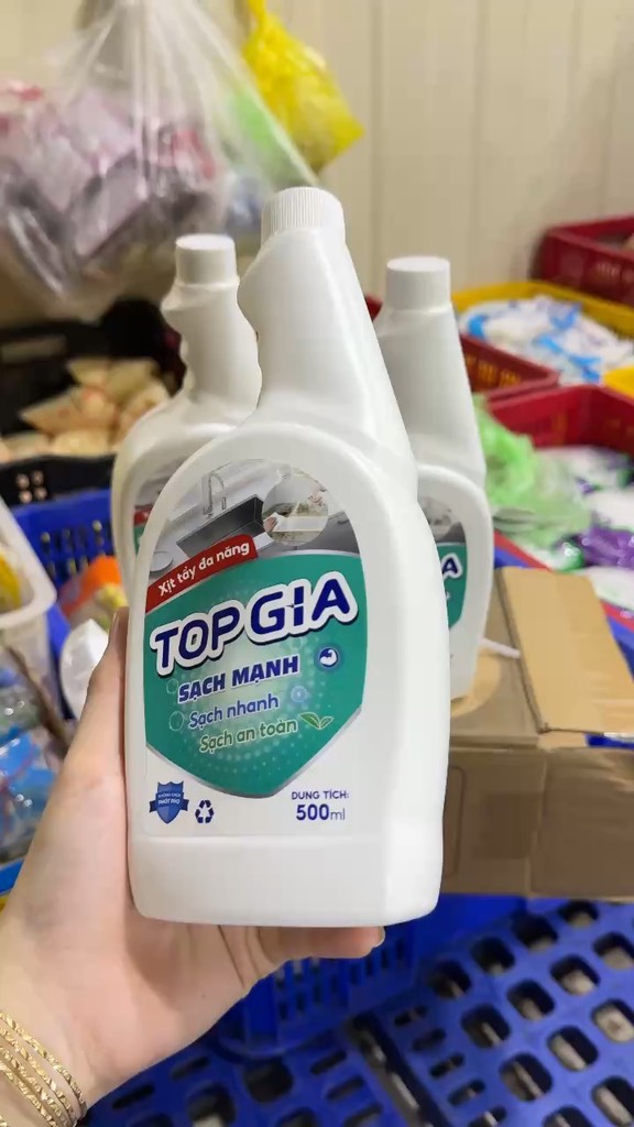 Combo 3 Chai Xịt Tẩy Đa Năng Top Gia, chai 500ml