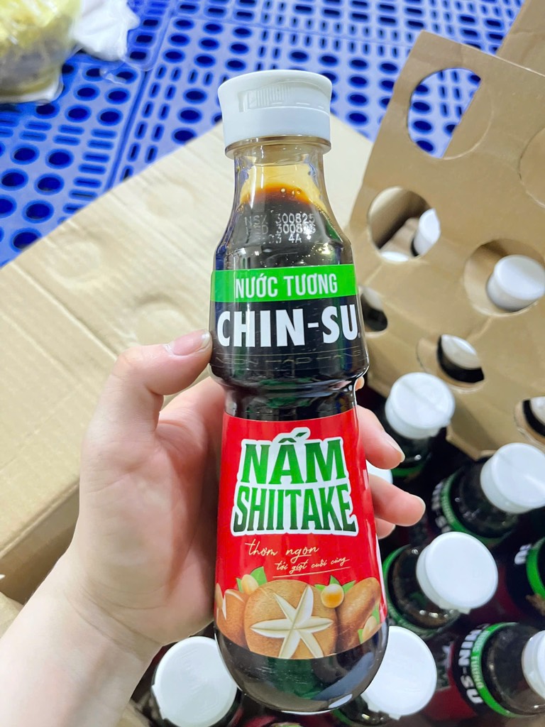 Combo 3 chai Nước tương nấm ngon đậm vị chin su chai 330ml