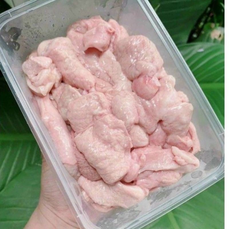 Vú Heo Cắt Lát - Khay 500Gr