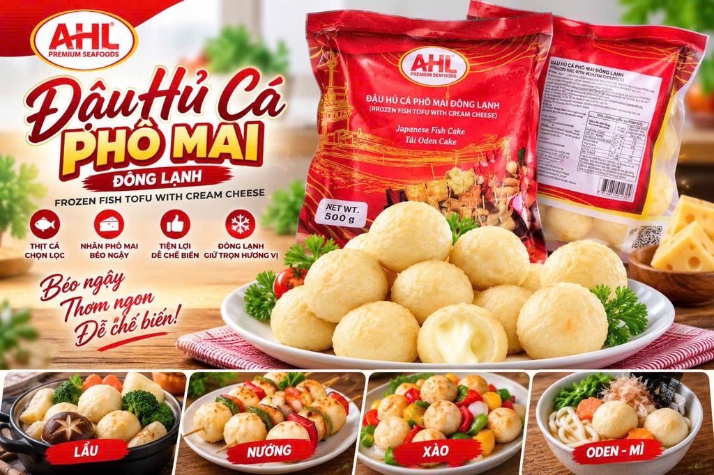 AHL - Đậu Hủ Cá Phô Mai túi 500g