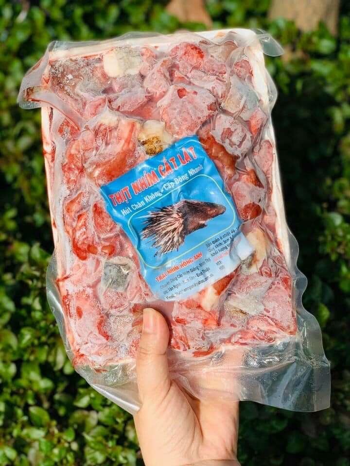 Thịt Nhím Cắt Lát - Khay 1Kg
