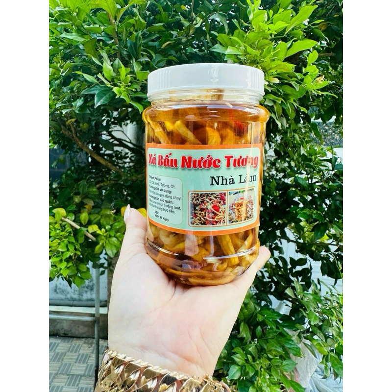 XÁ BẤU TRỘN NƯỚC TƯƠNG TỎI ỚT hủ 500g