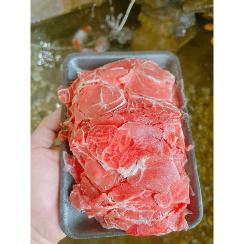 Bắp bò hoa cắt lát khay 450g