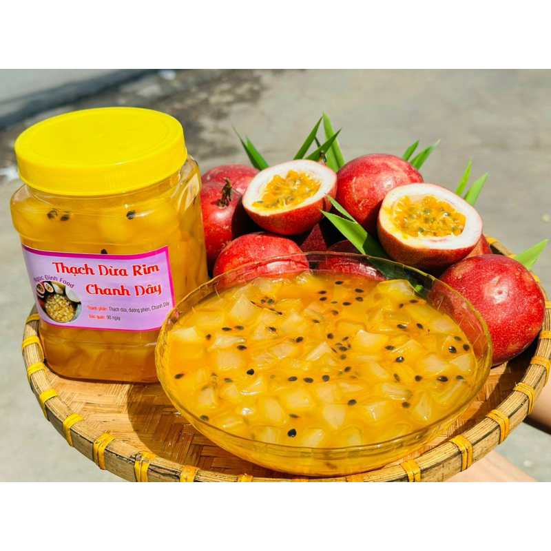 Thạch Dừa rim chanh dây hủ 1kg