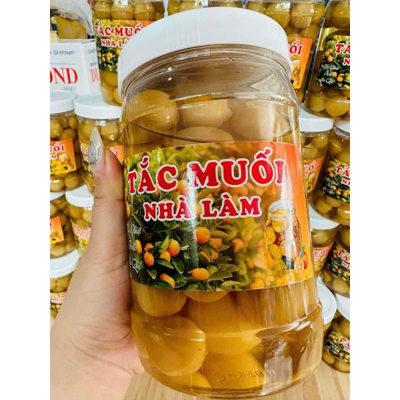 TẮC MUỐI NHÀ LÀM hủ gần 900gr luôn nước