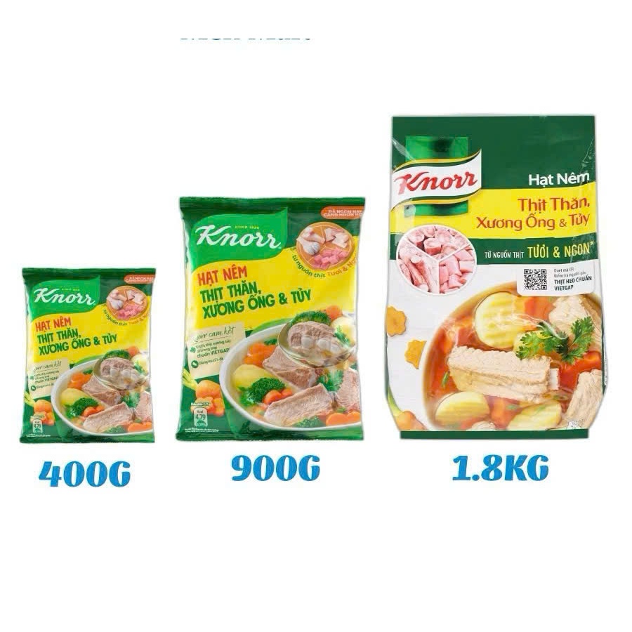 Hạt nêm thịt thăn, xương ống, tủy Knorr