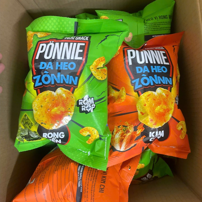Combo 5 gói Snack Ponnie da heo zòn gói x 30gr