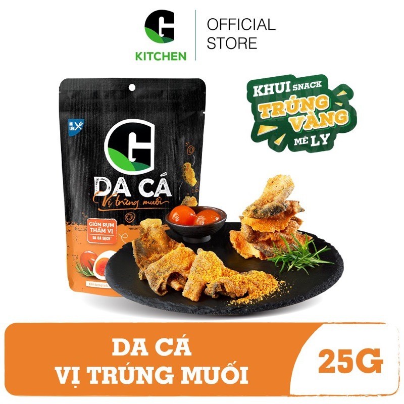 Da cá giòn rụm Vị Trứng Muối - gói 25gr