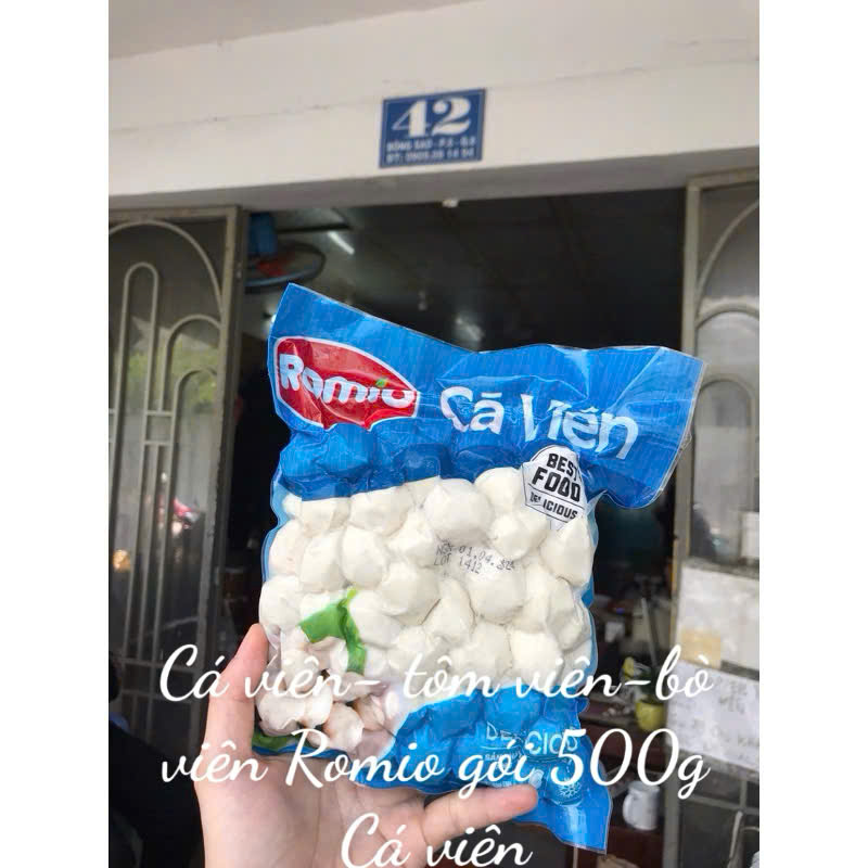 Cá viên- tôm viên-bò viên Romio gói 500g