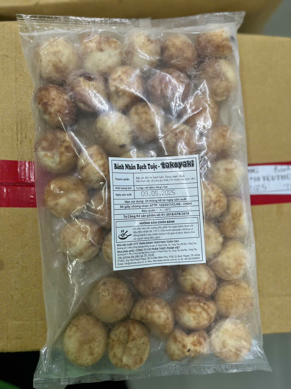 Bánh bạch tuộc Takoyaki 1.2kg