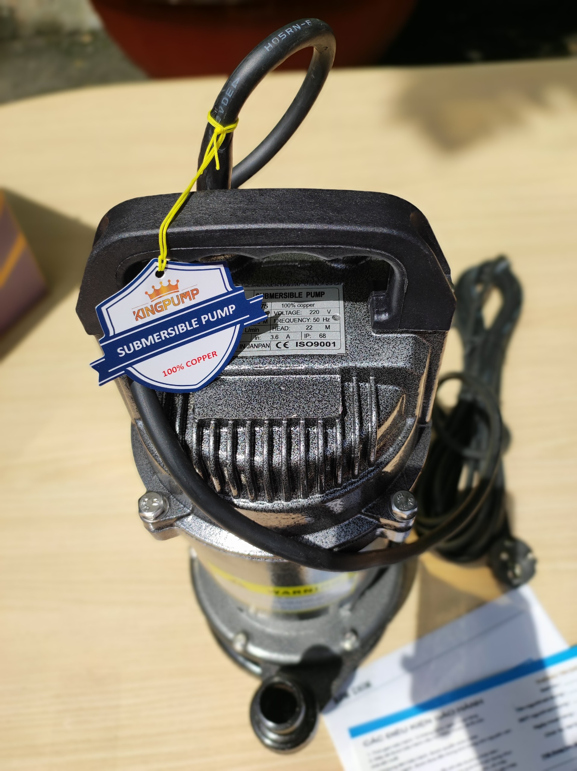 MÁY BƠM CHÌM KP-1.5-0.75  (NƯỚC SẠCH)