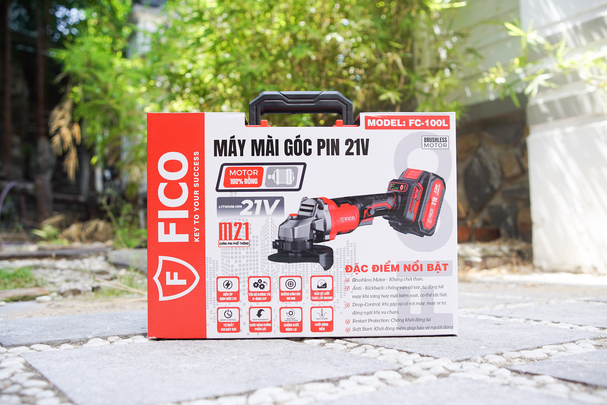 MÁY MÀI GÓC PIN 21V FICO | FC-100L