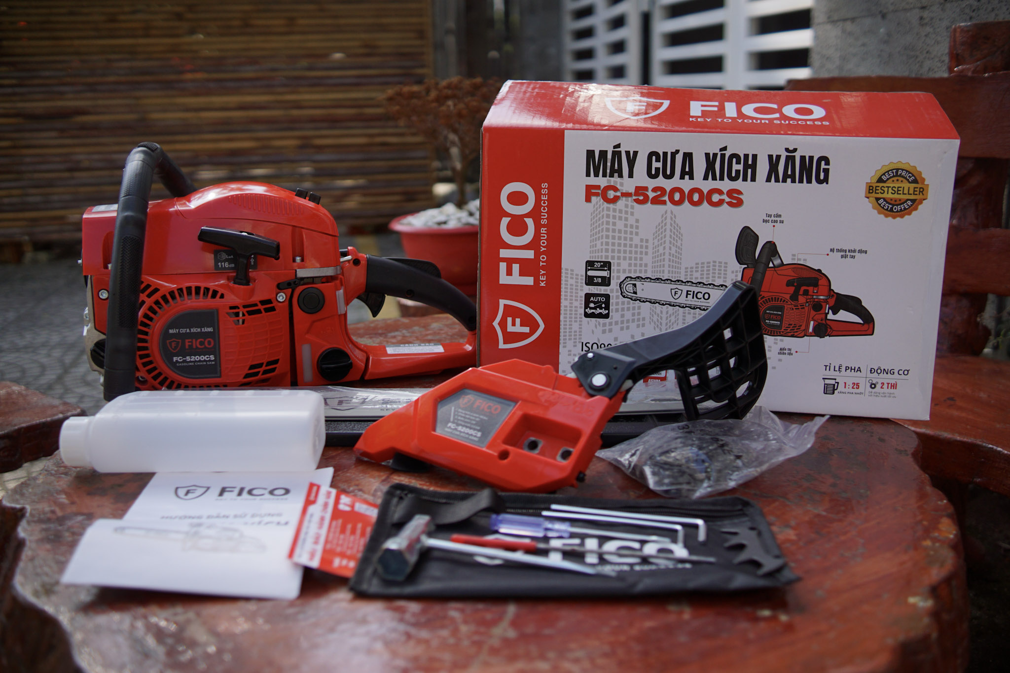 MÁY CƯA XÍCH XĂNG FICO FC-5200CS