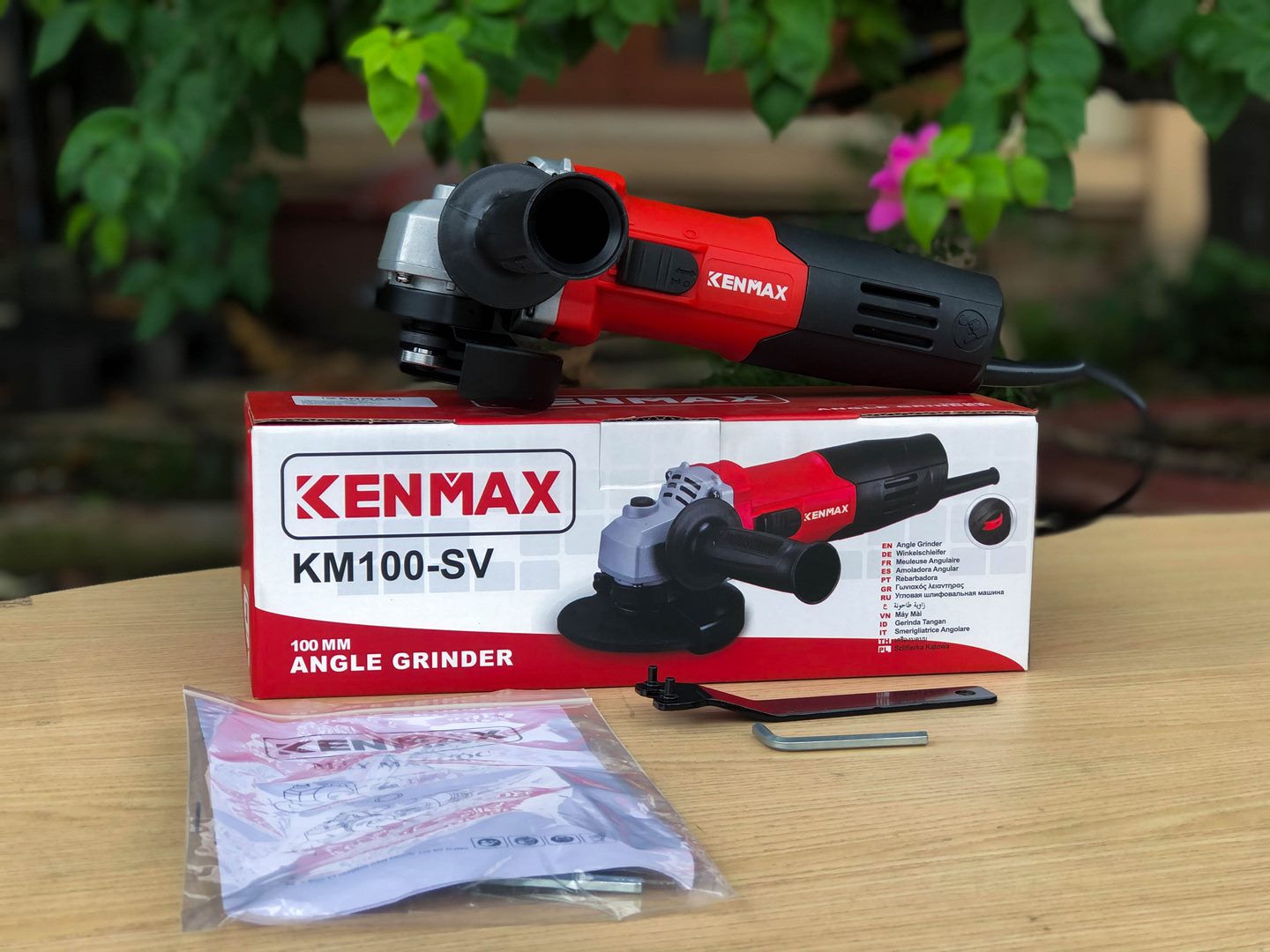 Máy mài góc CHỈNH TỐC CÔNG TẮC HÔNG KENMAX | KM100-SV