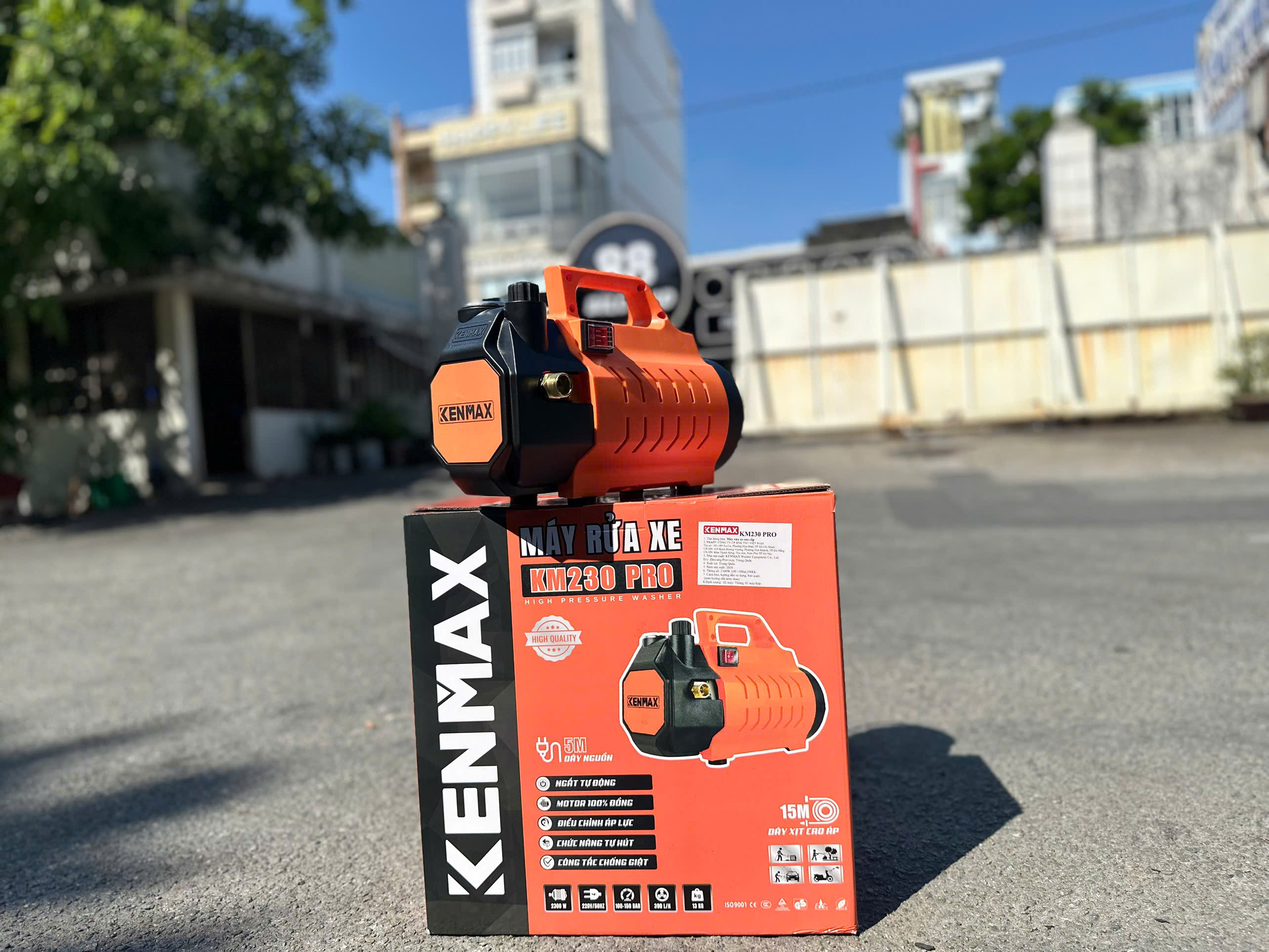 MÁY RỬA XE CAO ÁP KENMAX KM230 PRO