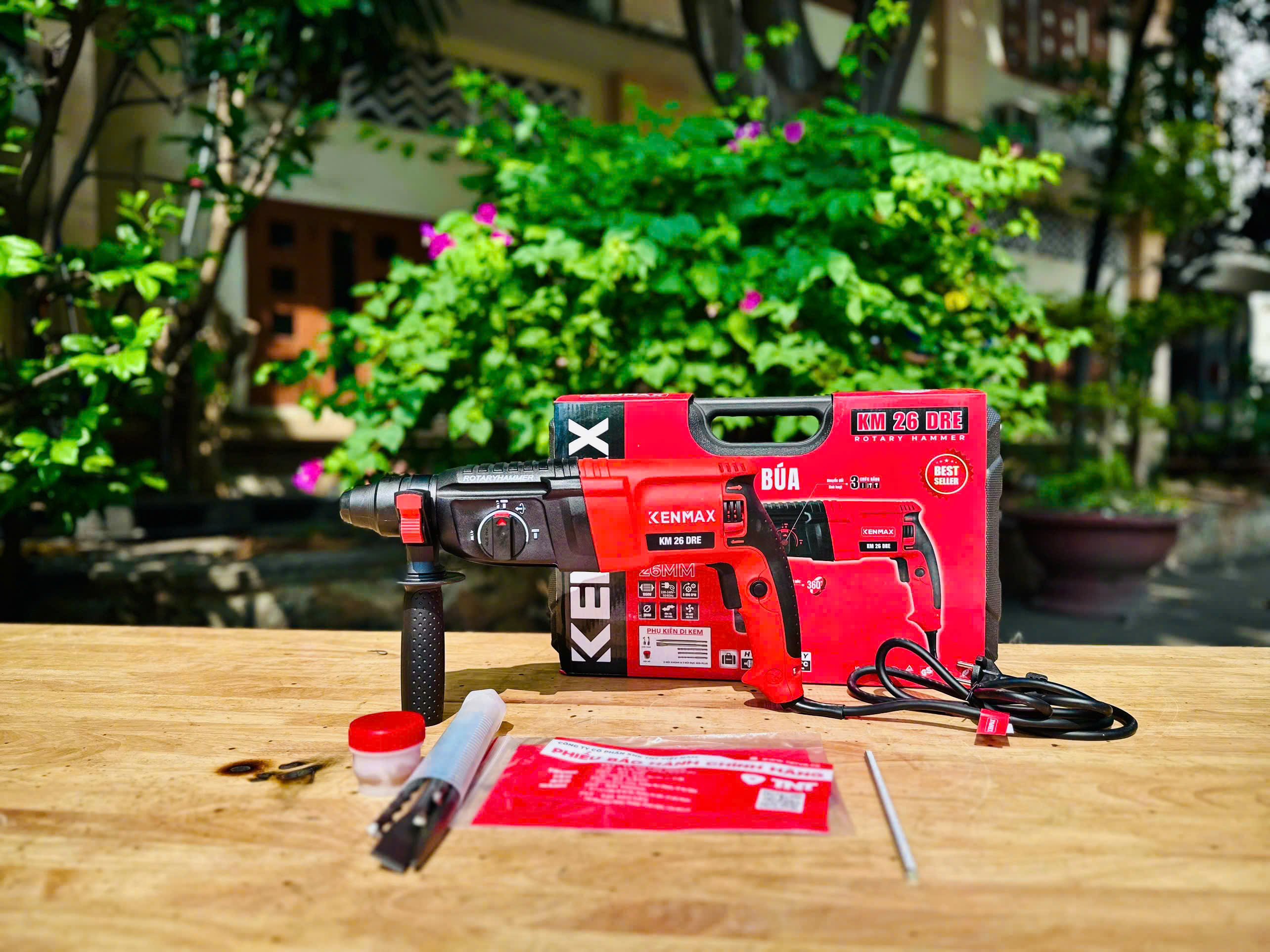 MÁY KHOAN BÚA KENMAX KM 26 DRE