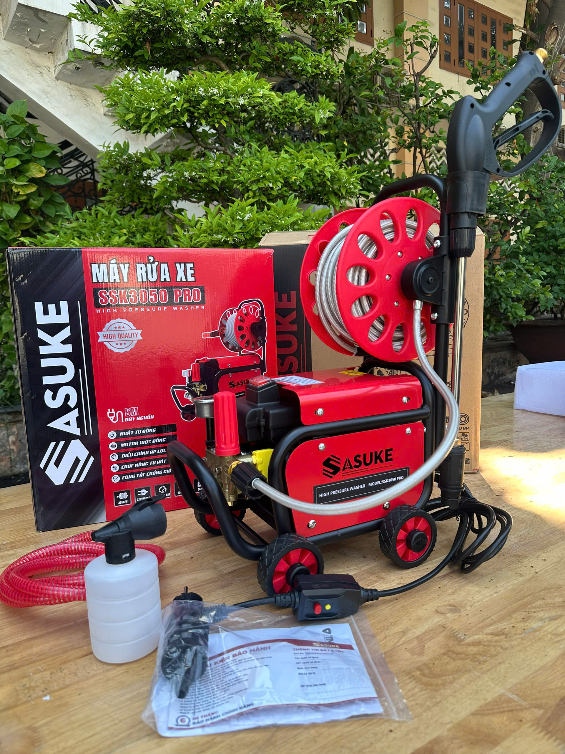 MÁY RỬA XE CAO ÁP SASUKE SSK3050 PRO