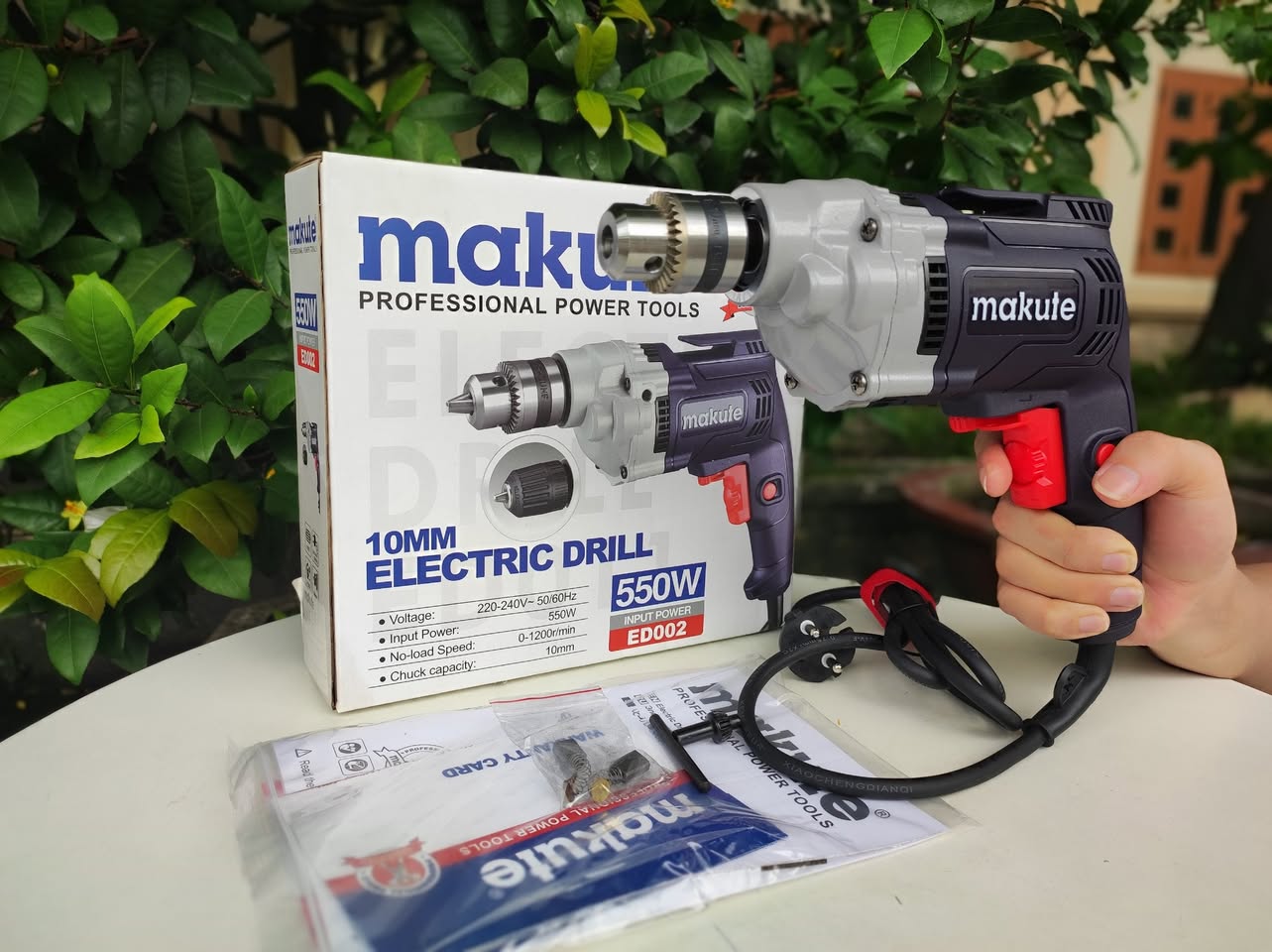 MÁY KHOAN ĐIỆN ĐẦU NHÔM MAKUTE ED002