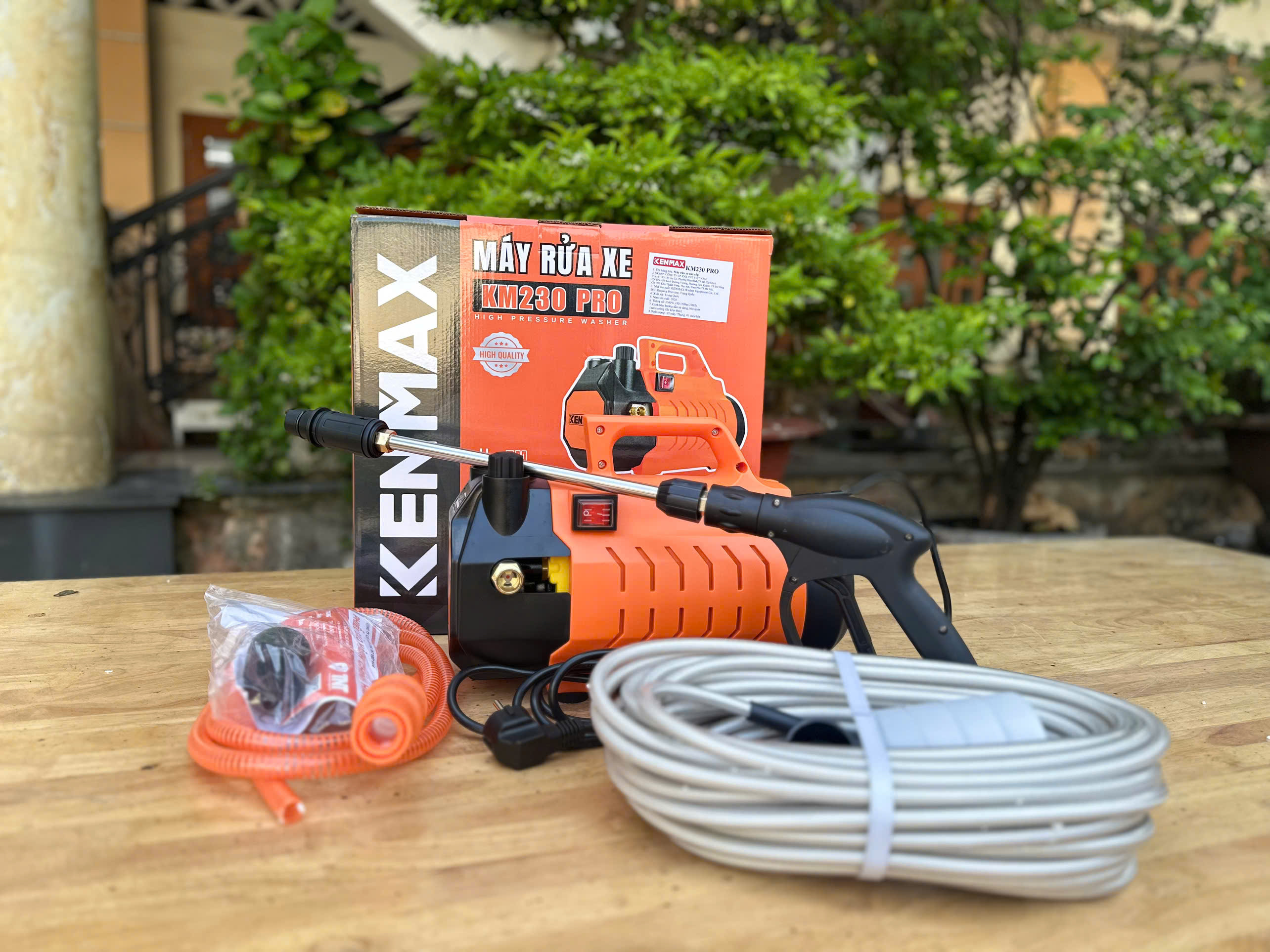 MÁY RỬA XE CAO ÁP KENMAX KM230 PRO