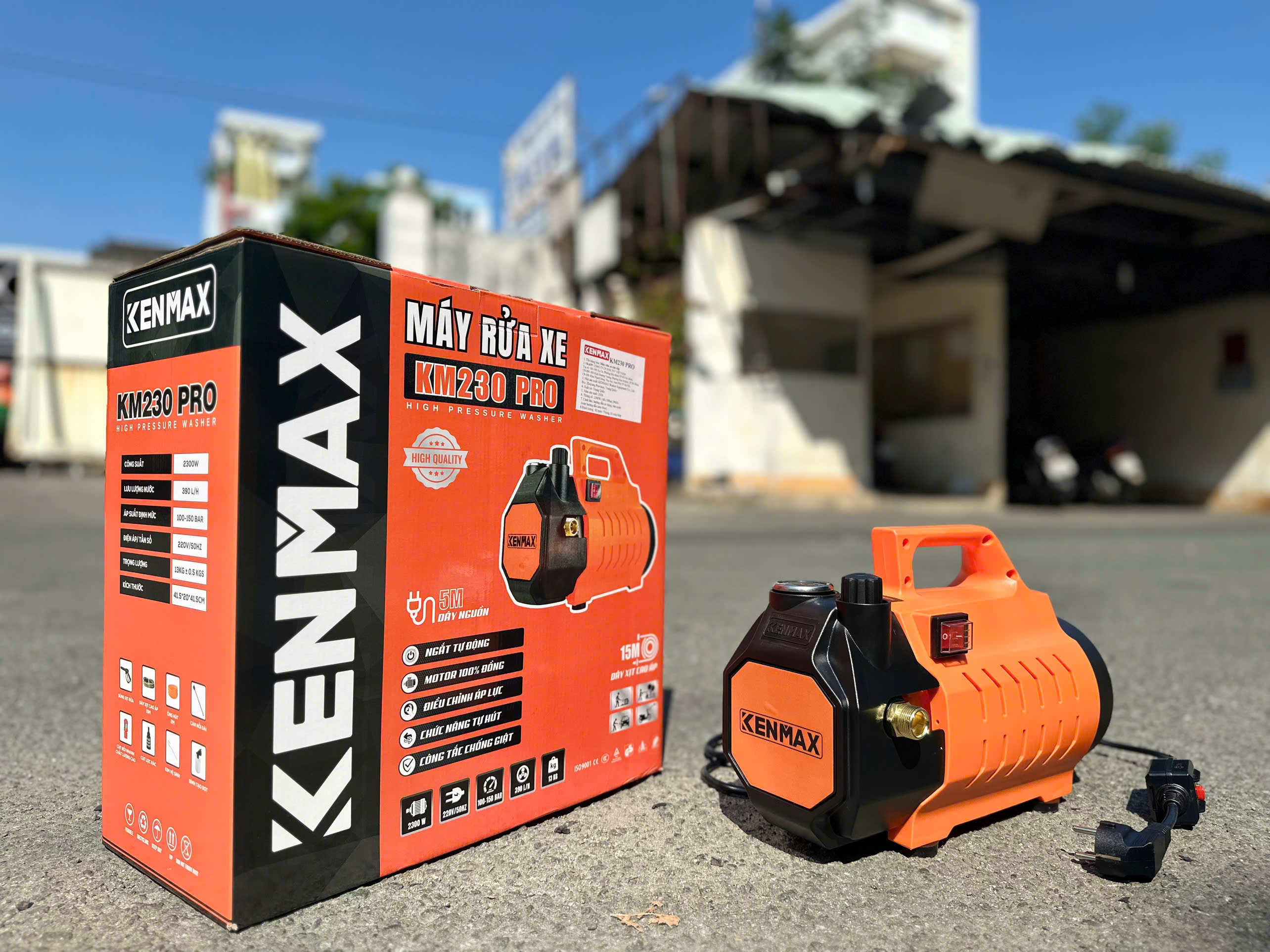 MÁY RỬA XE CAO ÁP KENMAX KM230 PRO