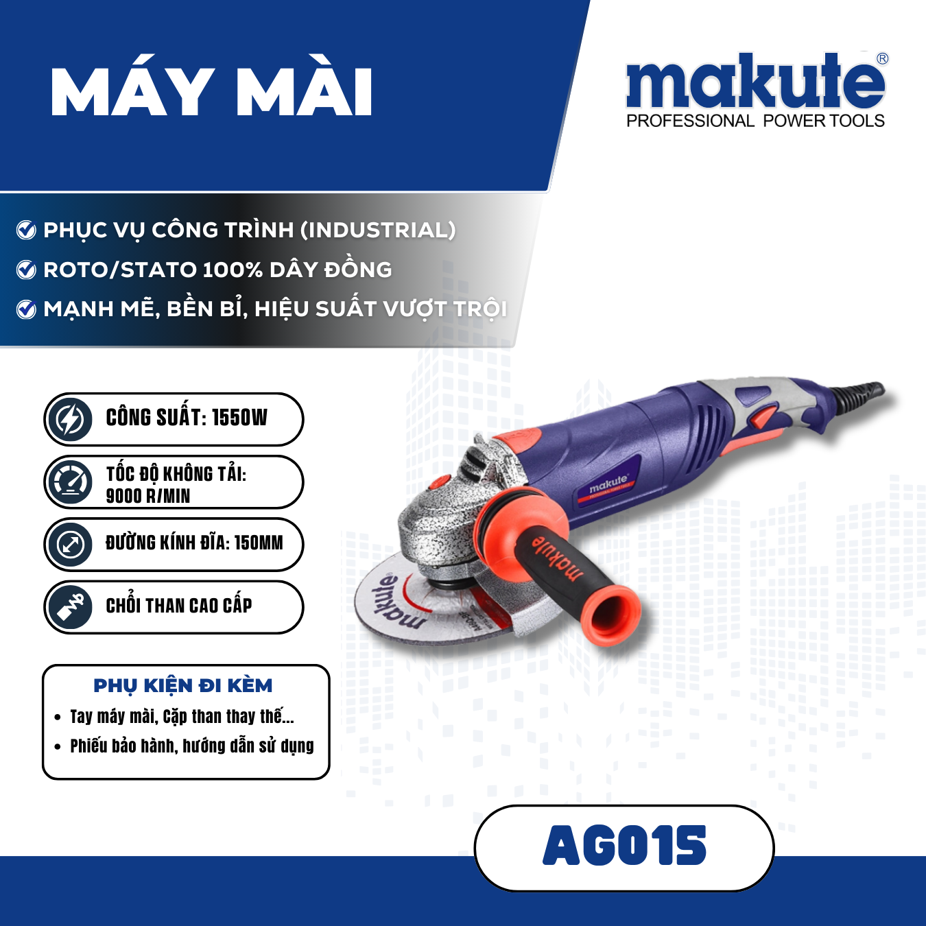 Máy mài MAKUTE AG015