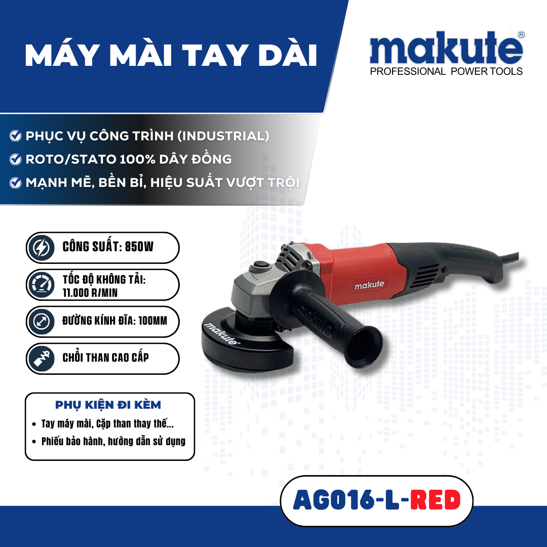 Máy mài tay dài AG016-L