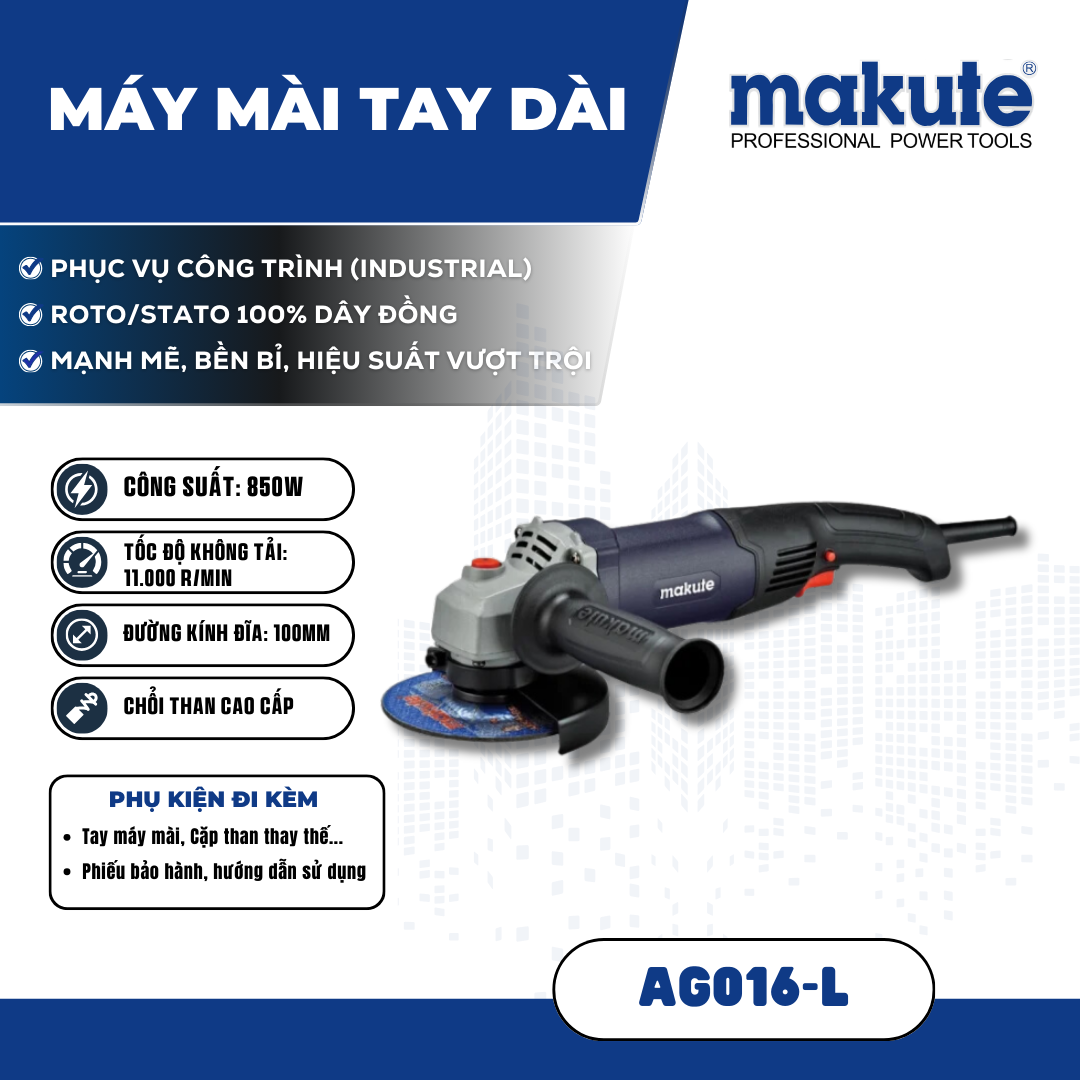 Máy mài tay dài AG016-L