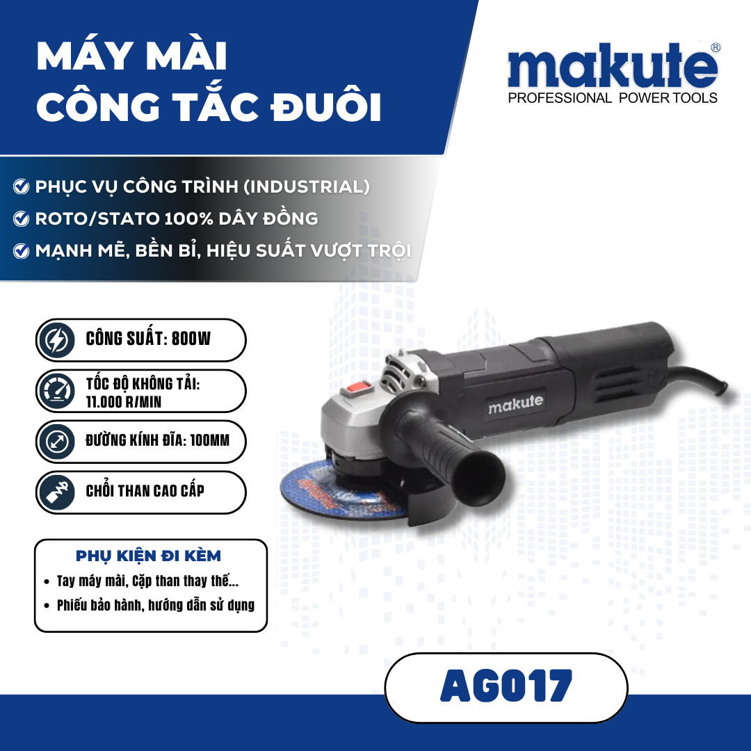 Máy mài (công tắc đuôi) AG017