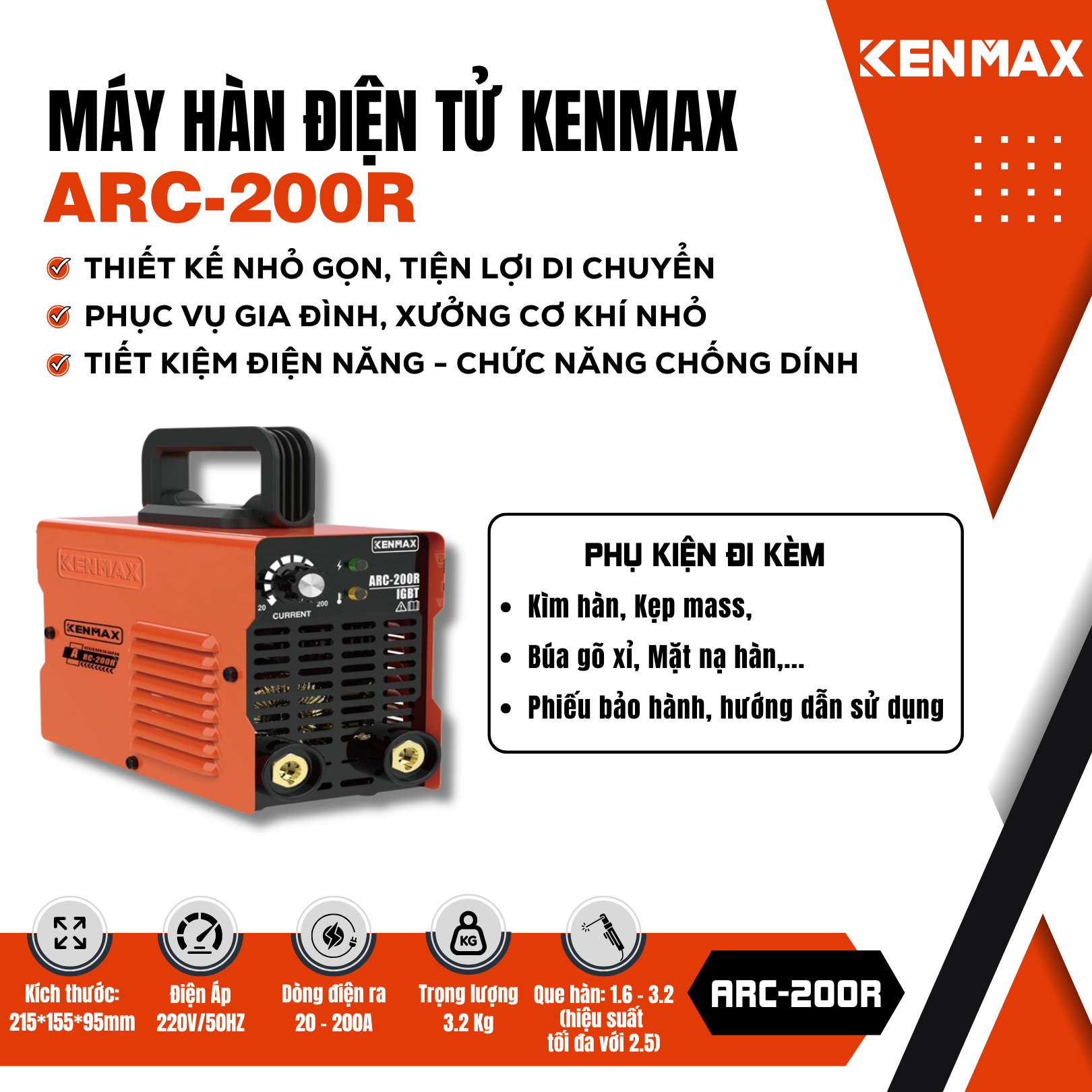 Máy Hàn que mini ARC-200R