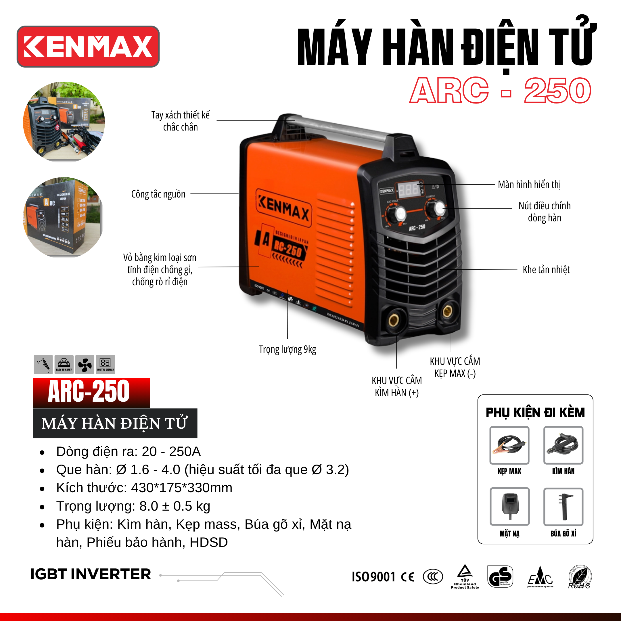 Máy hàn điện tử KENMAX | ARC-250