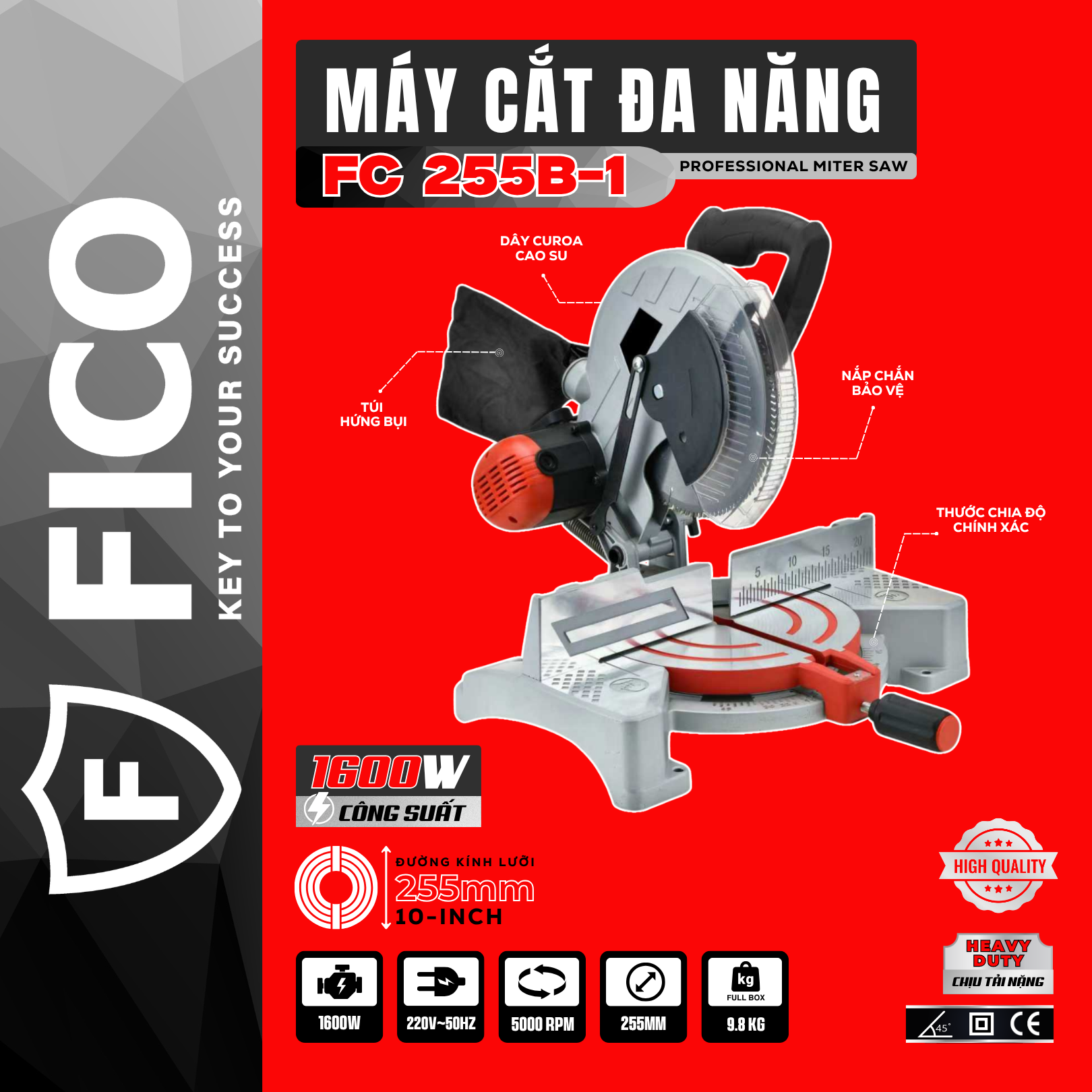 MÁY CẮT ĐA NĂNG FICO FC 255B-1