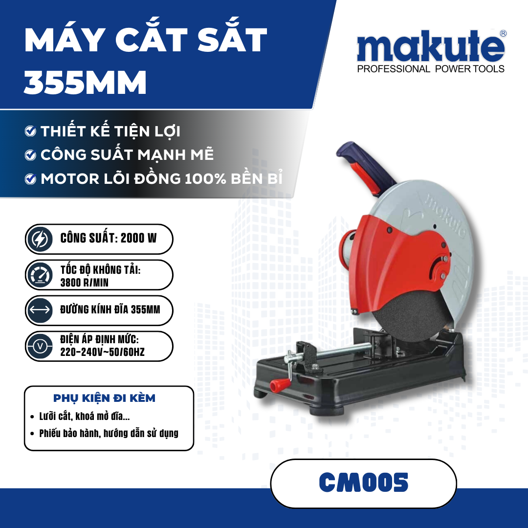 Máy cắt sắt CM005 RED