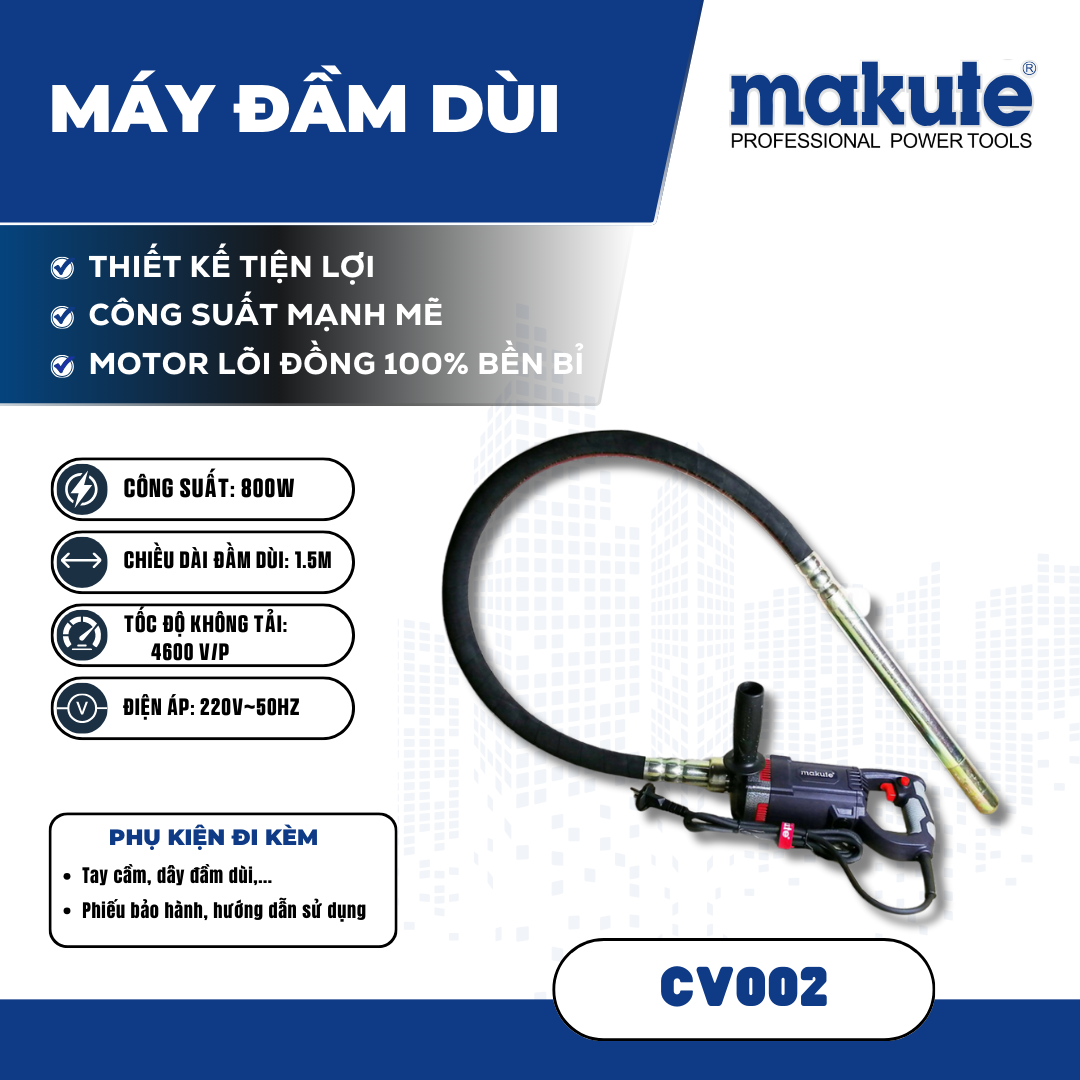 Máy đầm dùi MAKUTE CV002