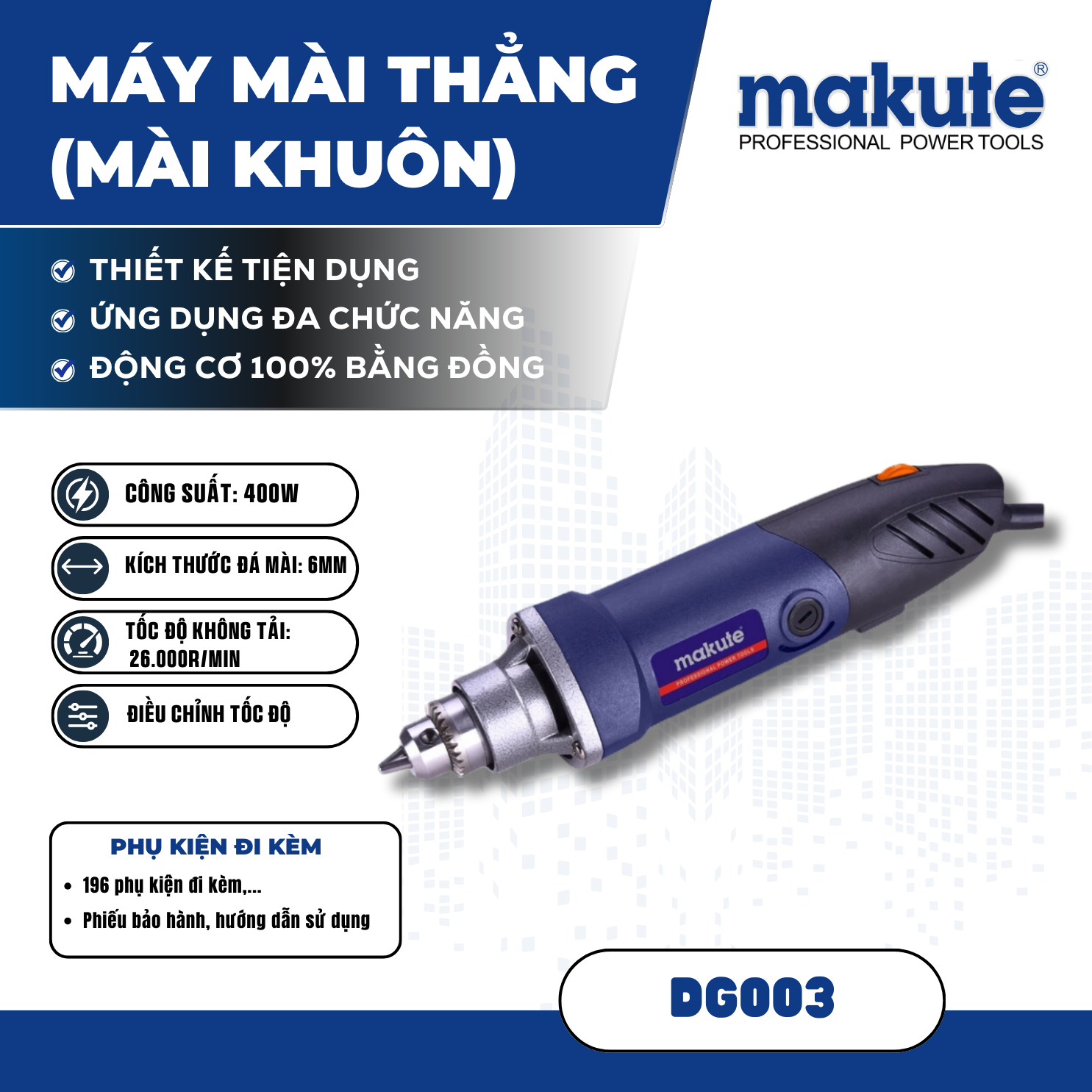 Máy mài thẳng (mài  khuôn) DG003