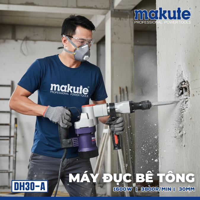 MÁY ĐỤC BÊ TÔNG MAKUTE DH30-A