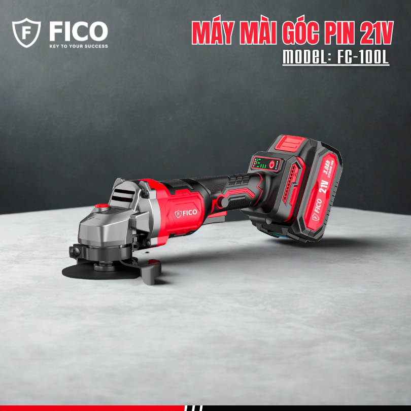 MÁY MÀI GÓC PIN 21V FICO | FC-100L