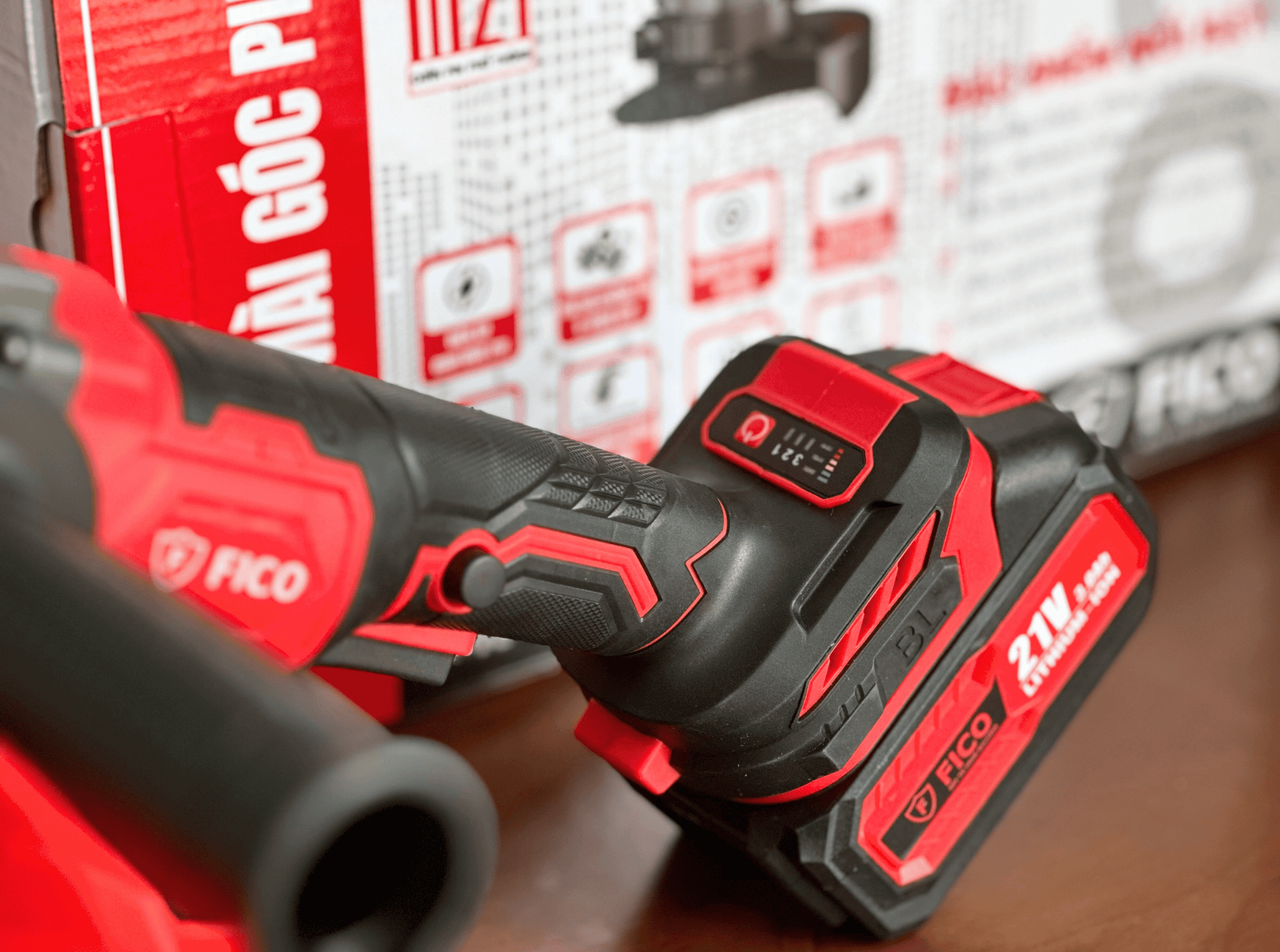 MÁY MÀI GÓC PIN 21V FICO | FC-100L