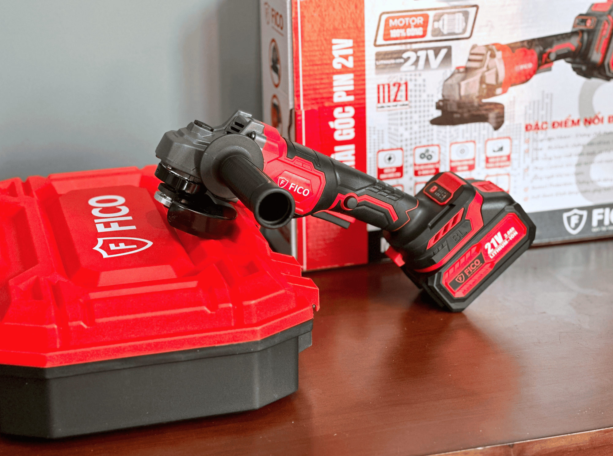 MÁY MÀI GÓC PIN 21V FICO | FC-100L