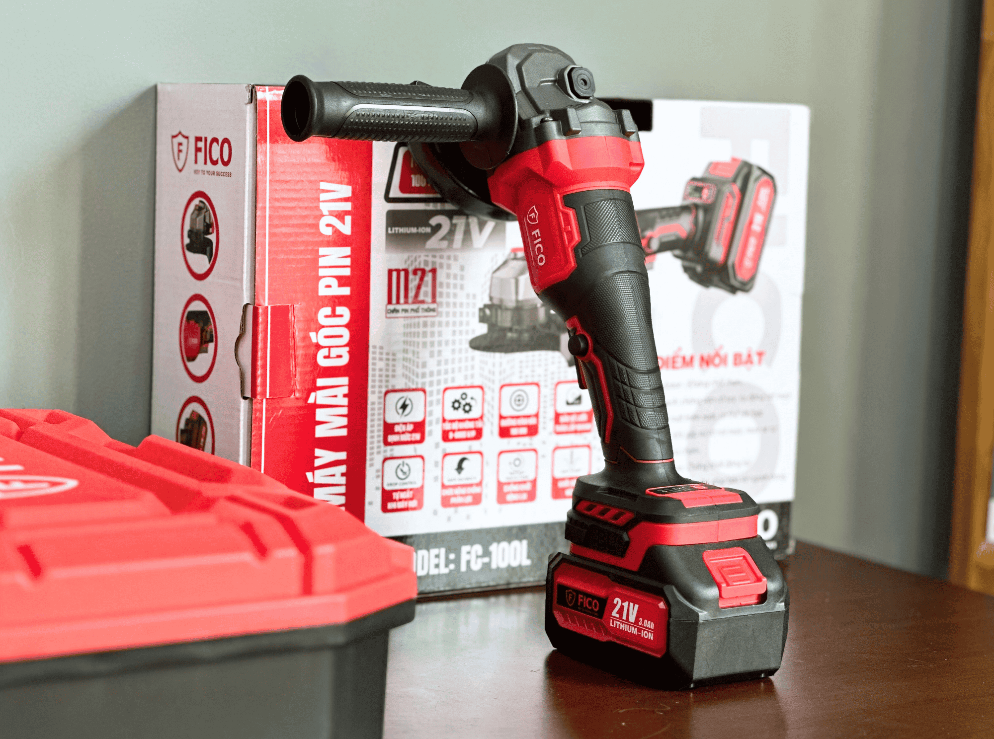 MÁY MÀI GÓC PIN 21V FICO | FC-100L