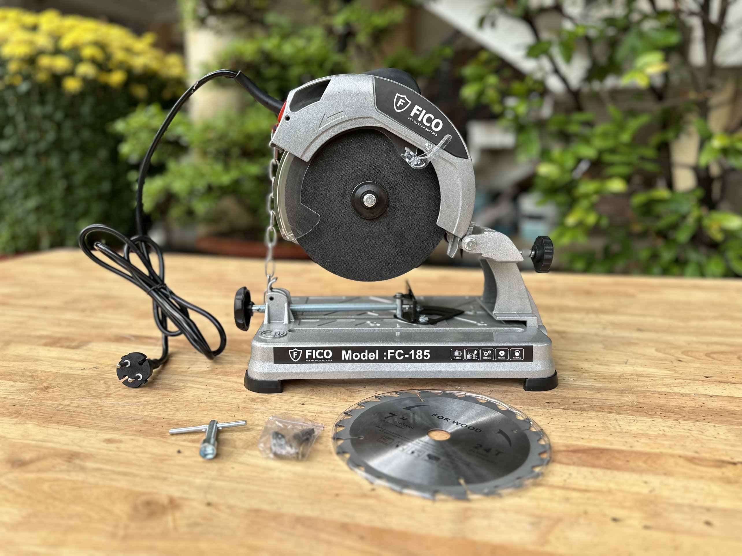 Máy cắt sắt đa năng ti trượt 185mm, FC-185