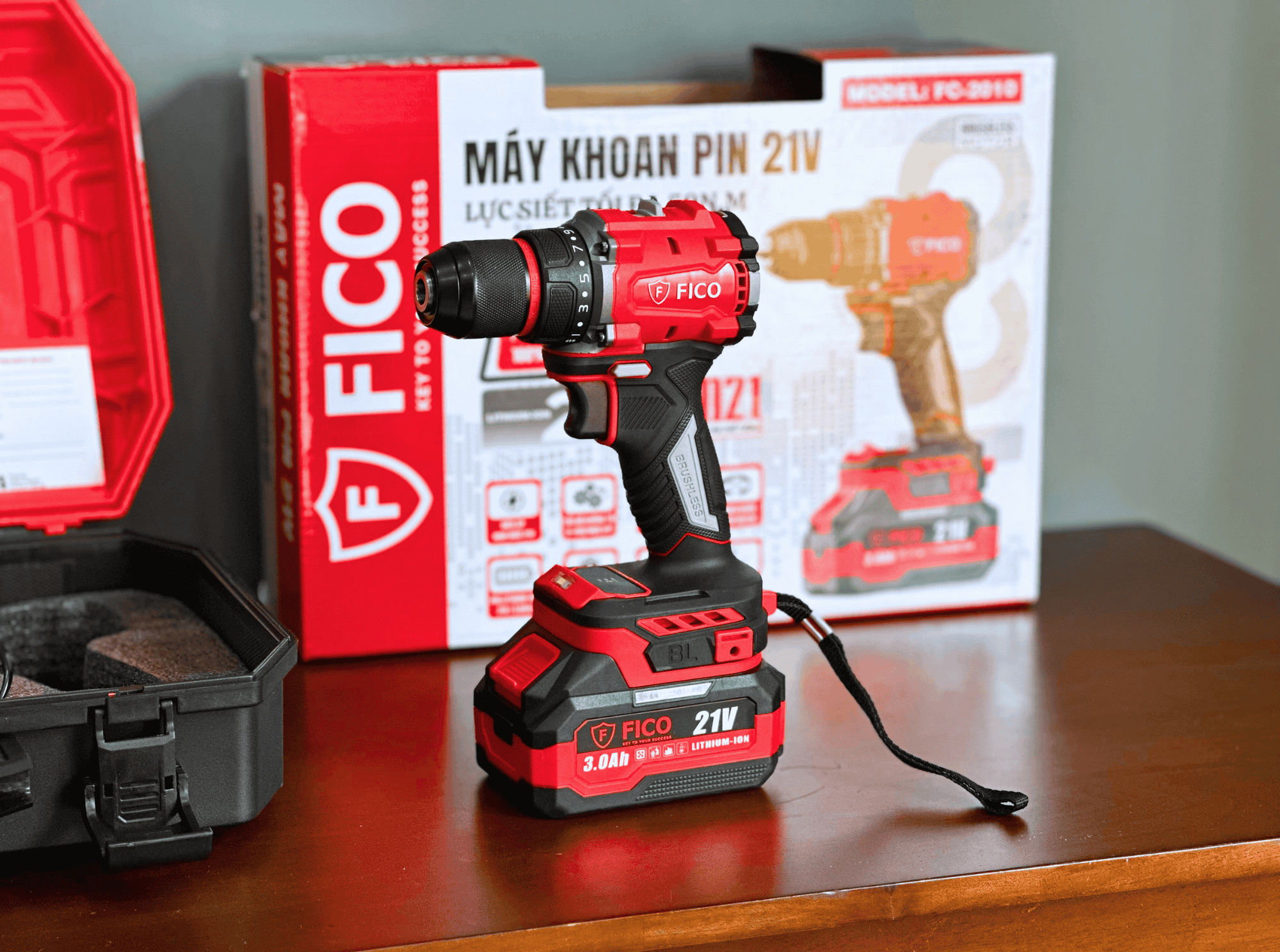 MÁY KHOAN PIN 21V FICO | FC-2010