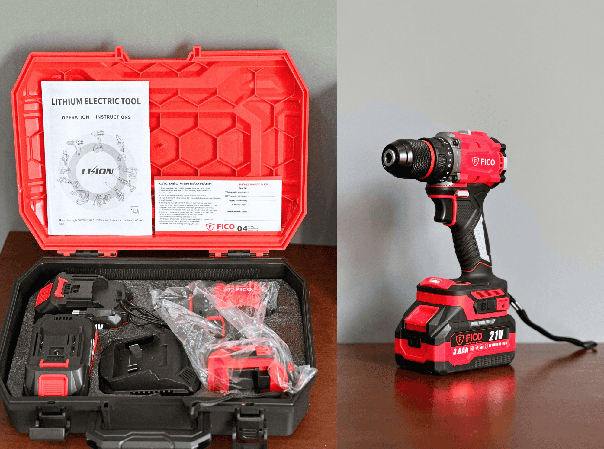 MÁY KHOAN PIN 21V FICO | FC-2010