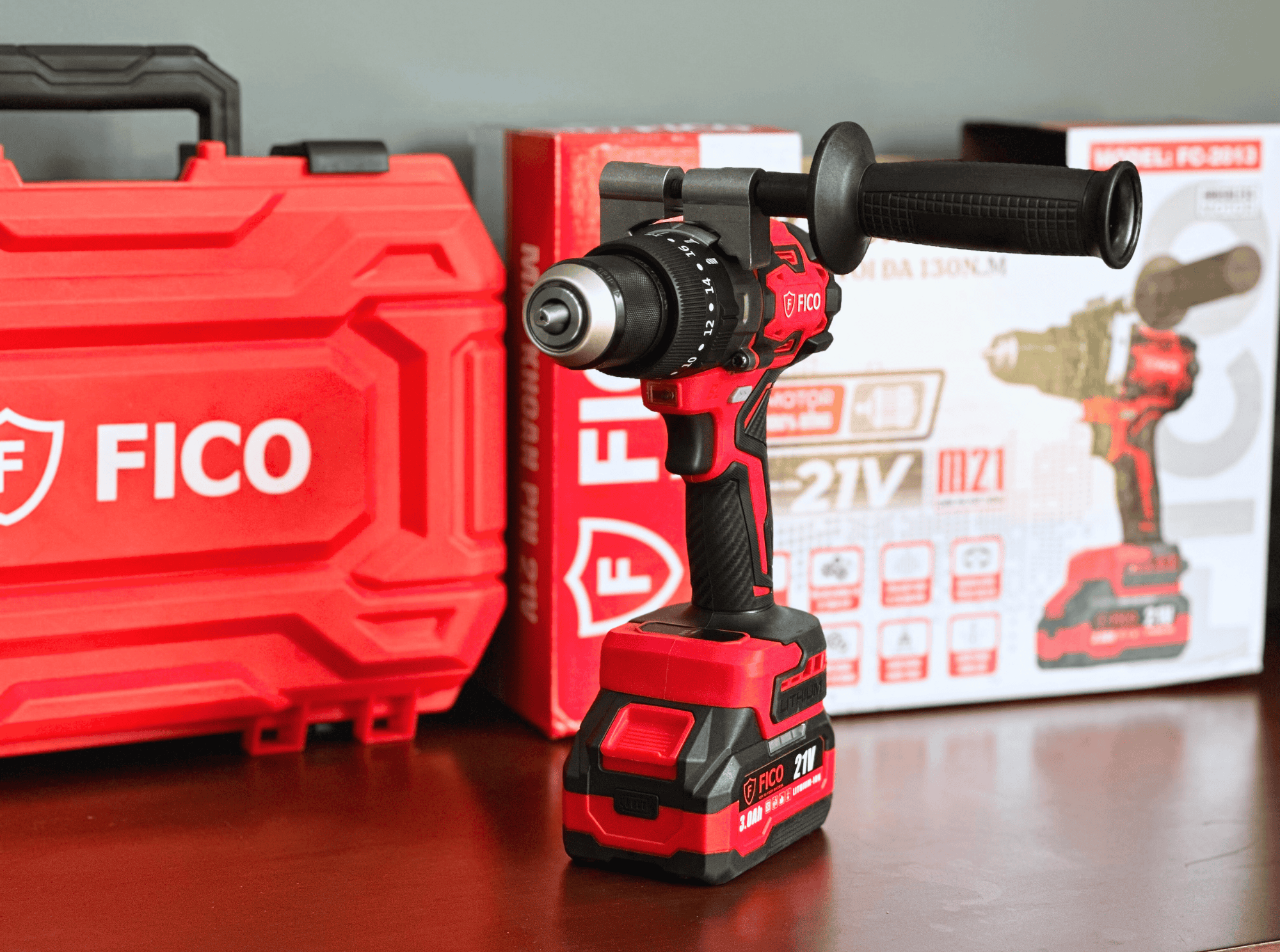 MÁY KHOAN PIN 21V FICO | FC-2013