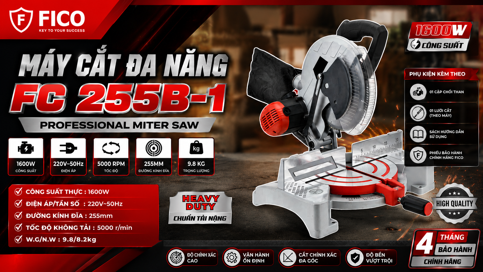 MÁY CẮT ĐA NĂNG FICO FC 255B-1