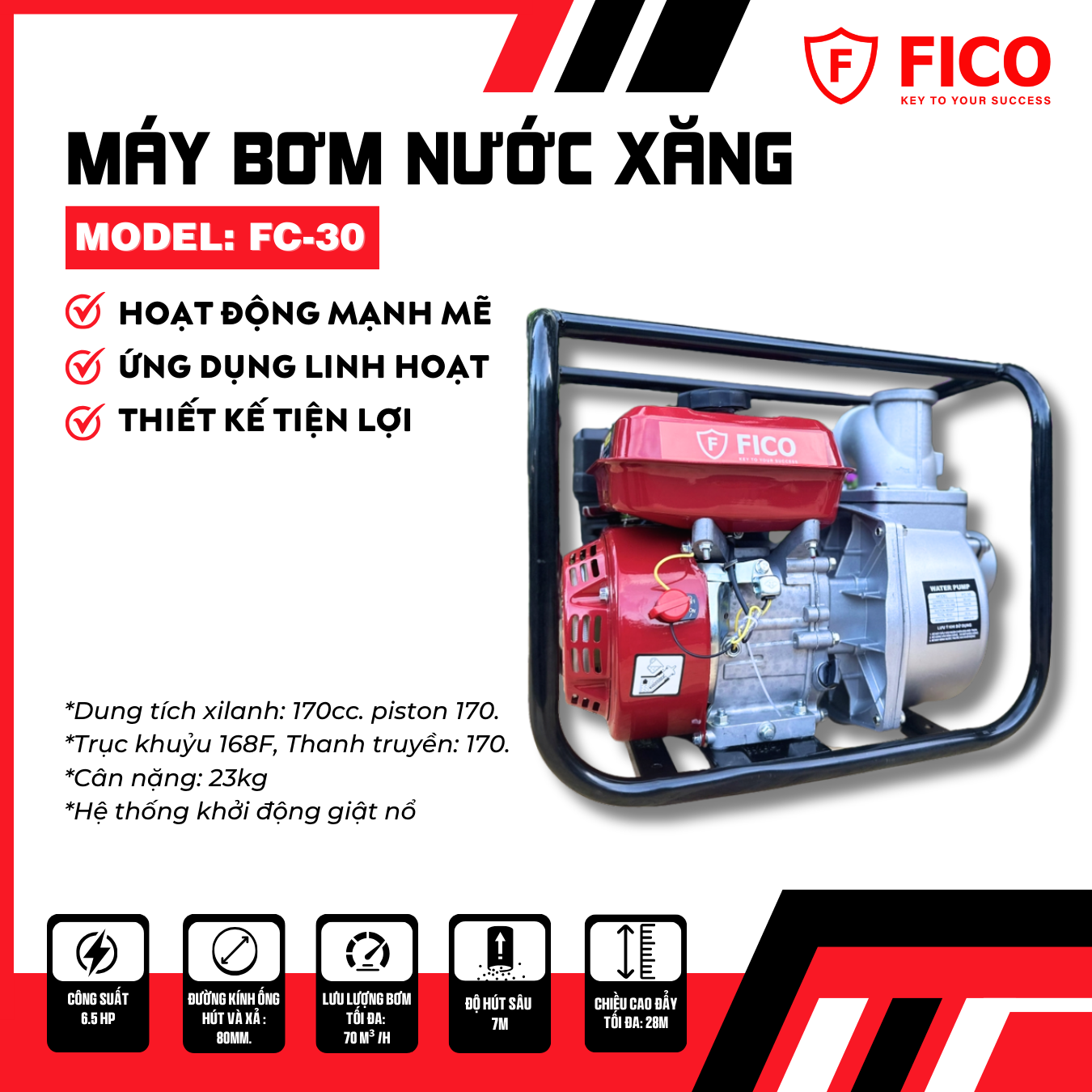 Máy bơm nước xăng FC-30