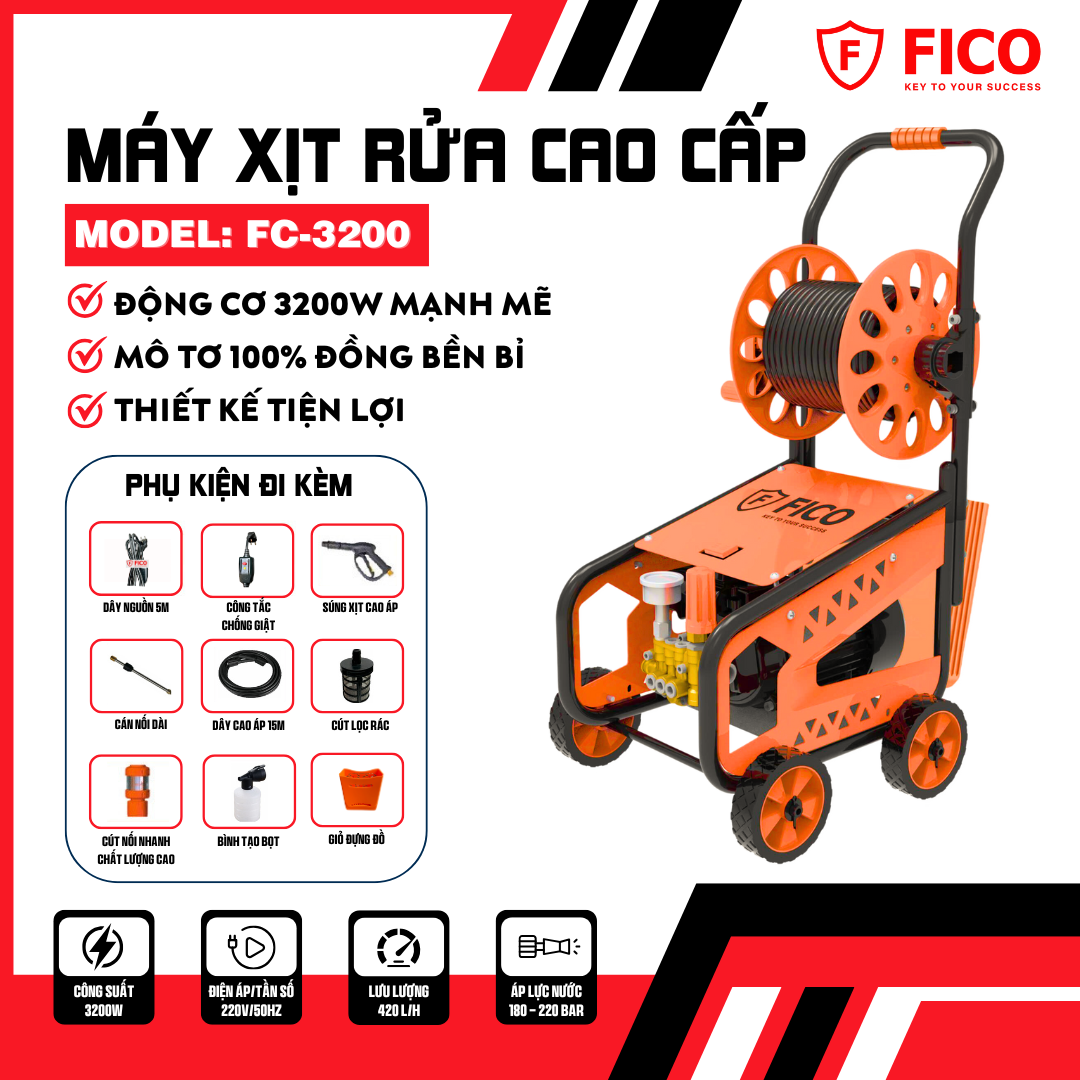 Máy rửa xe cao cấp FICO FC-3200