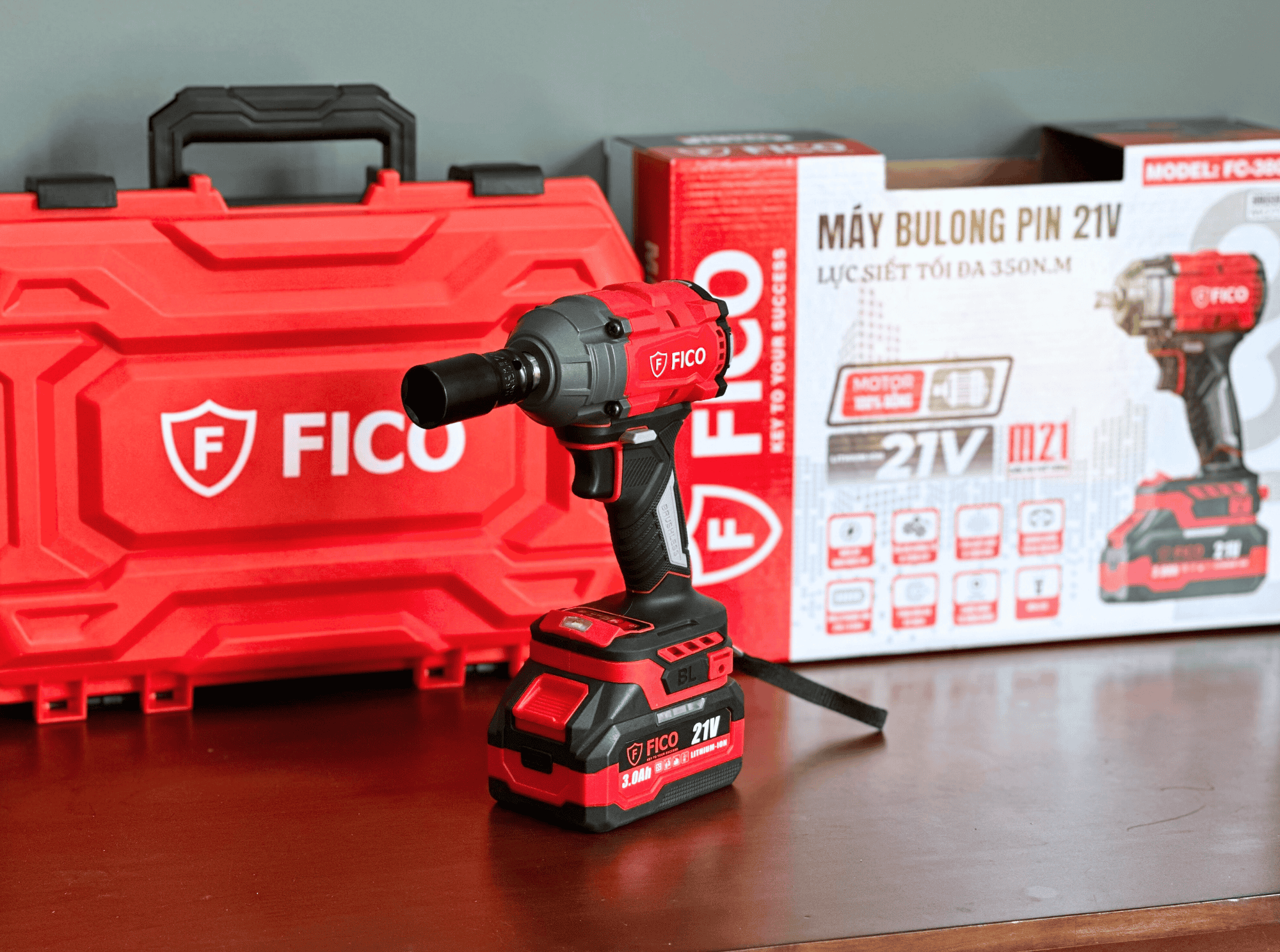 MÁY BULONG PIN 21V FICO | FC-380W