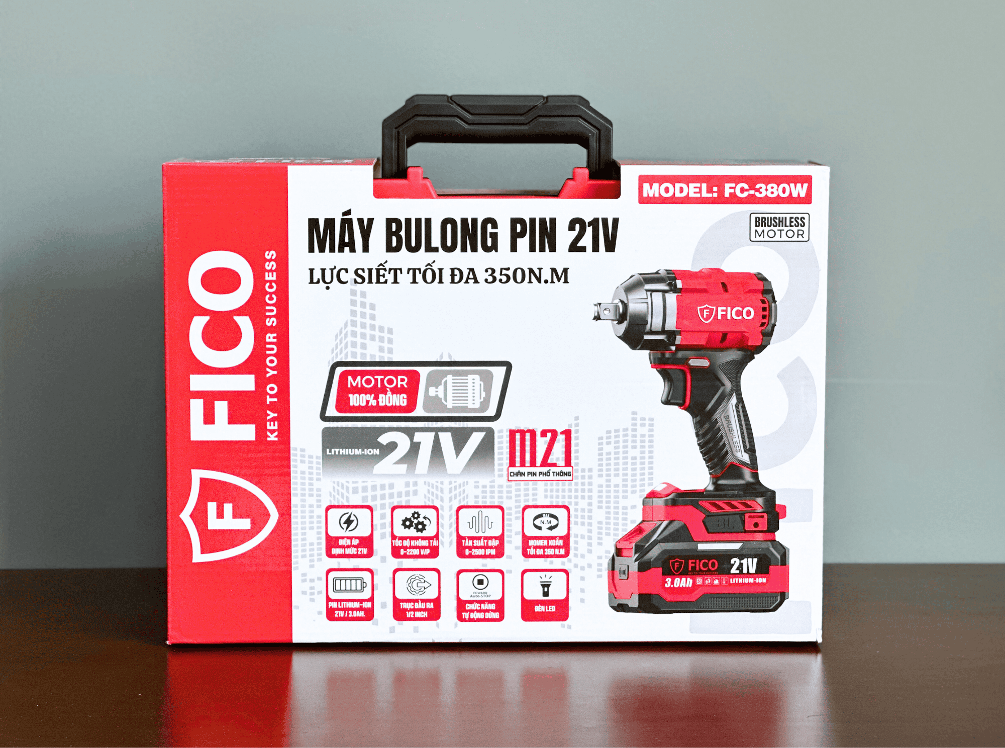 MÁY BULONG PIN 21V FICO | FC-380W
